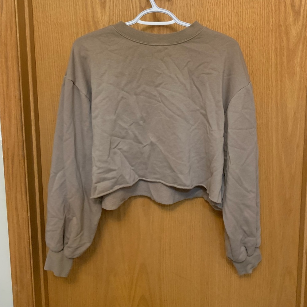 Light brown cropped H&M hoodie!